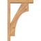 Ekena Millwork Westlake Block Smooth Bracket w/ Offset Brace, Western Red Cedar, 3 1/2"W x 14"D x 22"H BKT0402X14X22WTL05SWR - alternate 3